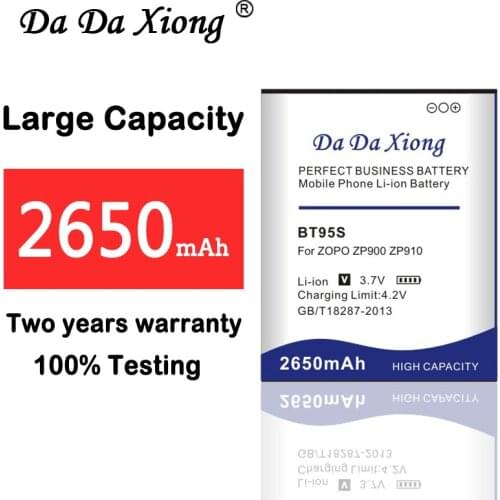 100% New 2650mAh BT95S Battery for ZOPO ZP900 zp910 zp908 zp900s zp900h hero h9300+ h9500 Cell phone