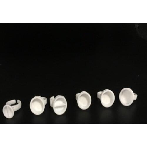 100Pcs Big Size Disposable Permanent Makeup Ring Divider Tattoo Ink Pigment Holder Cup Permanent Makeup Easy Ring Ink Container