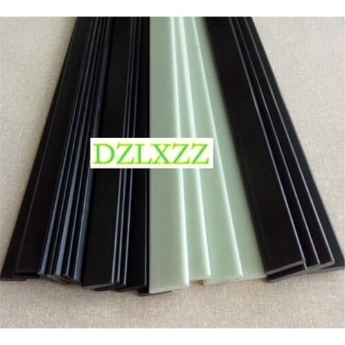 12PCS Black Glass Fiber Spuare Strip 3X25MM Fiberglas Sheet Model Building Industry Insulator Material Length 400MM