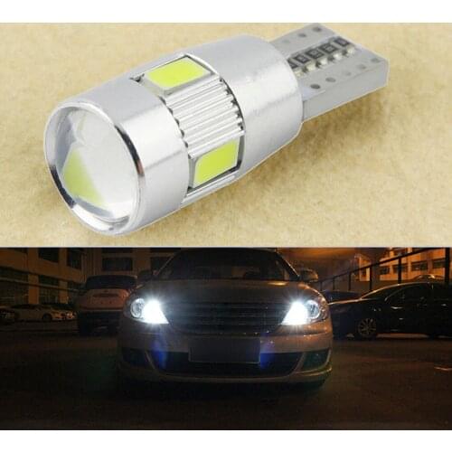 1x Led Canbus Error Free Led Light T10 5630 SMD LENS W5W Car Parking Light For Audi For BMW For Volkswagen Car Accessories
