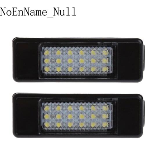 2pcs 18 LED License Plate Light Lamp For Peugeot 207 307 308 Citroen Berlingo 2004-2009 C3 C4 C5 C6 5D