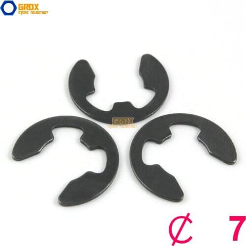 400 Pieces 7mm Steel E Circlip Retaining Ring