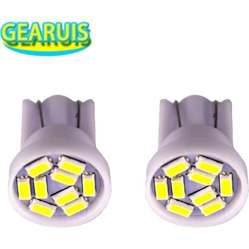 50pcs car lamp T10 9 smd 3014 Led W5w 194 40MA Lampada Light 168 car parking light auto Dashboard Indicator Lamps DC 12V
