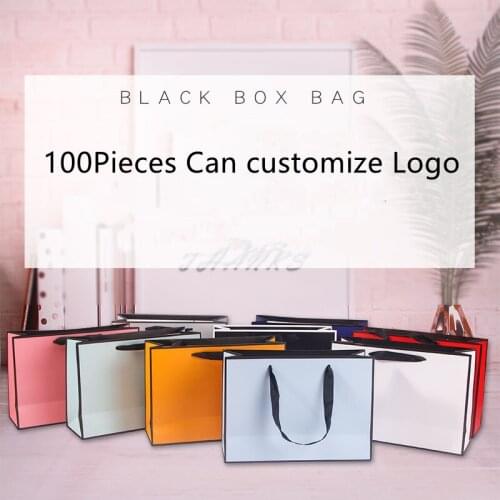 6Pieces Multi Colours Paper Bags For Birthday Wedding Christmas Festive Celebrations Gift Package With Handles Portable Case Dec