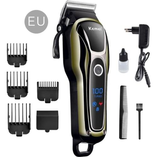 Professional Hair Salon Hair Clipper 100-240V Rechargeable Hair Trimmer Electric Hair Clipper Haircut Electric Fader