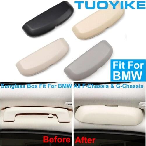 Car Sunglasses Case Storage Box Holder For BMW F / G-Chassis F20 F30 F35 F10 F18 F25 F26 F15 F16 F48 F49 E48 G20 G05 G30 G38 F01