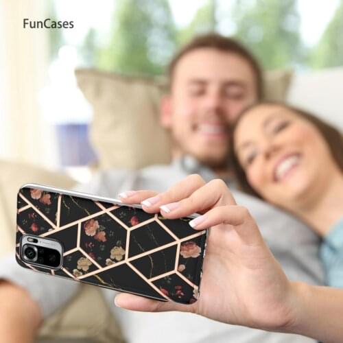 Back Covers Cases For armor Redmi Note 10 4G Geometry Phone Accessory sFor Xiaomi Redmi ajax Note 10S Capa Soft IMD Case Hoesje