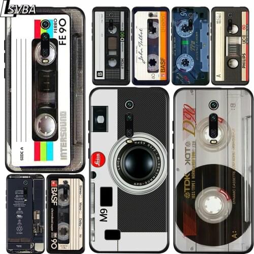 For Xiaomi Redmi 9A 9C 9 Matte Phone Case Classical Cassette Tape For Redmi 10X K20 Pro 5G S2 8A 8 7A 7 6 6A Phone Cover
