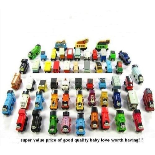 70pcs/set Wooden Magnetic Train Circus Toys wooden Complete set