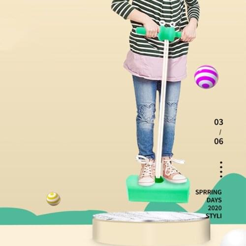 Kids Fun Foam Stick High Jump Toy Toddlers Safe Durable Bungee Jumper Sensory Integration Training Children Toys Playing