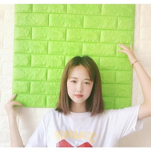 DIY 3D Brick PE Foam Wall Sticker Embossed Wall Decal Poster Wallpaper Panels Room Decal Stone Decoration