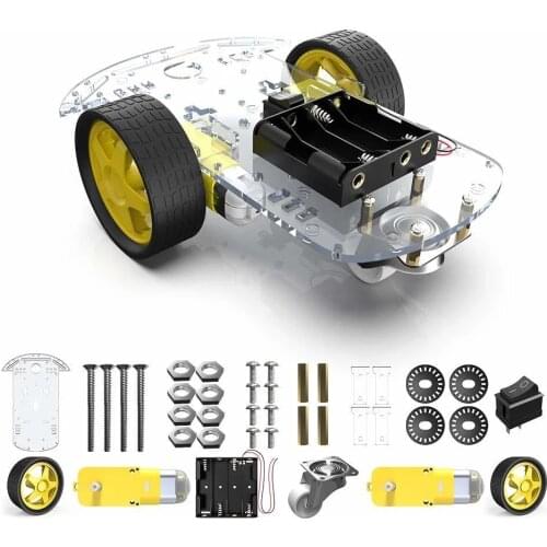 Official smarian Motor DIY Smart Motor Robot Car Chassis Battery Box Kit Speed Encoder DIY Robot Smart Robot For Arduino DIY