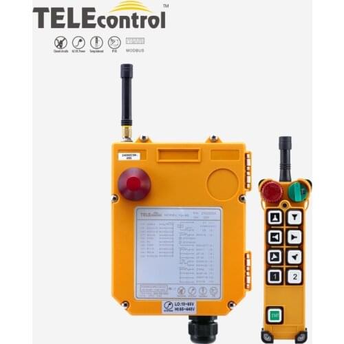 Telecrane UTING F24-8D 8 Buttons Double Speed Crane Industrial Remote Control VHF310-331Mhz 65-440V
