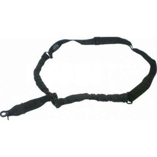 Elastic strap tactical Airsoft miltec 1 paragraph black carabiner and metal rings