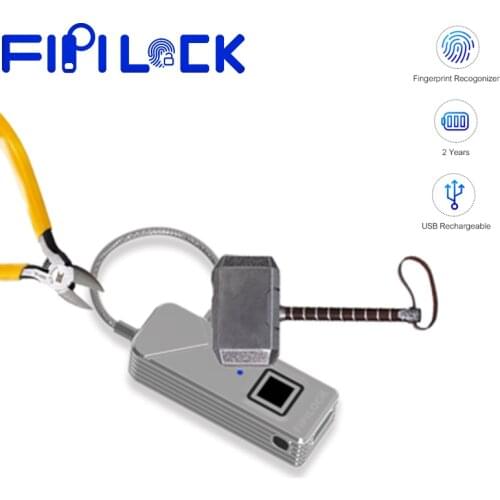 Fipilock FL-S2 Smart Lock Keyless Fingerprint Lock IP65 Waterproof Antii-Theft Security Padlock Door Luggage Case