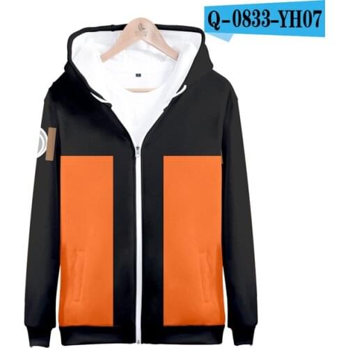 3 to 14 years kids hoodies Uzumaki Akatsuki boys girls hoodie Uchiha Anime sweatshirt zipper Jackets Kakashi Anime clothes