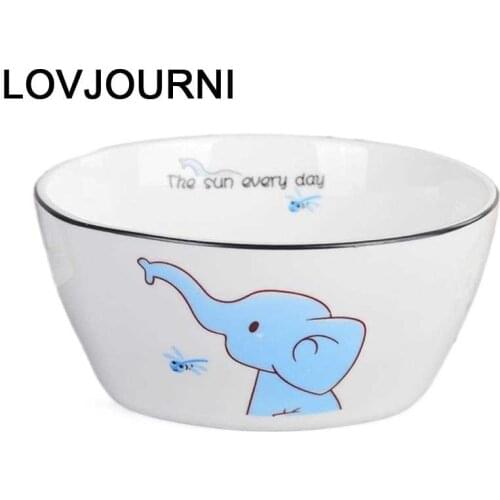 Korean Tigela Dishes Coconut Miska Cuenco Ice Cream Ramen Noodles Rice Kitchen Dining Bar Dinnerware Ceramica Ceramic Bowl