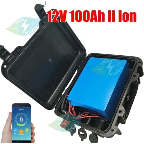 12V 100ah Lithium battery pack 12V 100AH waterproof lithium ion battery pack 12v batteries for boat motor with charger
