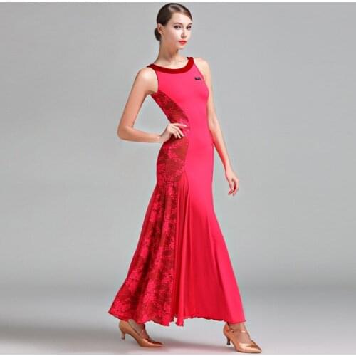 MEI YU S9022 Modern Dance Costume Women Ladies Dancewear Waltzing Tango Dancing Dress Ballroom Costume Evening Party Dress