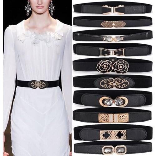 Retro Fashion Decorative Elastic Waistband Elastic Wide Belt Casual Waistband Quality Belt Elastic Belts All-Match Belt 2020