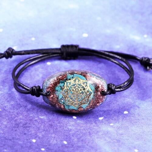 Natural Turquoises Orgone Brcaelet Charged Emf Harmonizer Energy Chakra Blancing Meditation Vastu Healing Gemstone