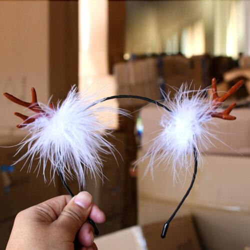 Christmas Headbands Christmas Tree Reindeer Antlers Hairband Xmas Party Kids Hairhoop 2021 Christmas Glasses Photo Booth Props