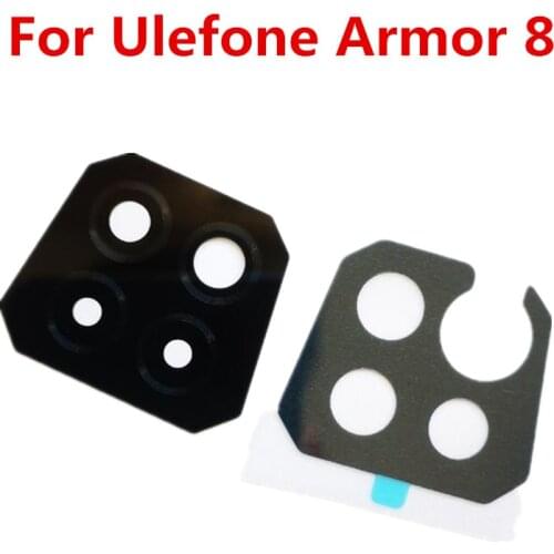 Original For Ulefone Armor 8 Back Camera Lens Glass Cover + Waterproof Foam Module Repair Part