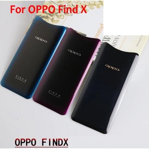 High Quality NEW FindX Glass Rear Housing Cover For OPPO Find X Back Door Repair Replacement Battery Case + Sticker Glue