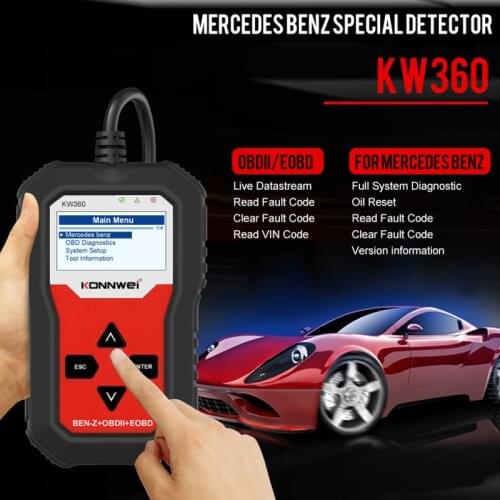 KONNWEI KW360 Mercedes-Benz dedicated full-featured full-system airbag ABS brake system car scanner
