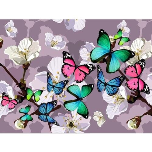 Full square diamond 5D DIY diamond embroidery butterfly diamond painting Cross Stitch Rhinestone mosaic home decoration gift