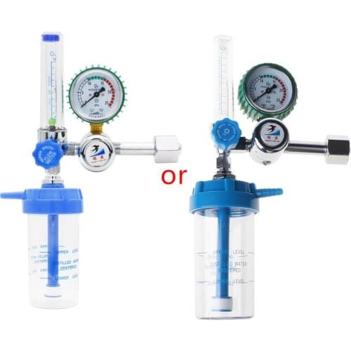Oxygen Regulator Inhalator Pressure Gauge Flow Meter for inhalation Pressure Reducing Valve G5/8" Gas Reducing Valve