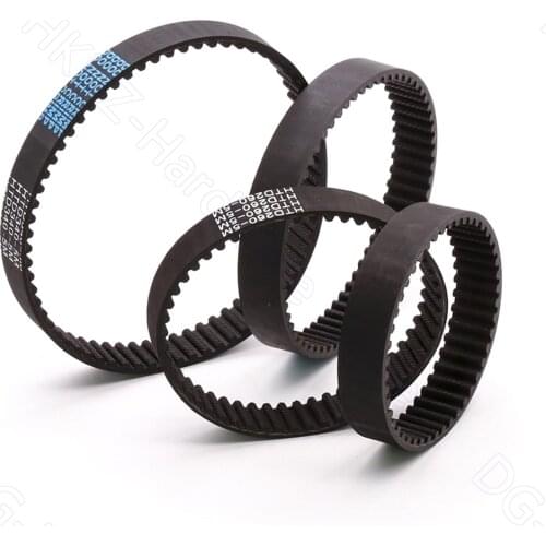 HTD 5M Timing Belt Pitch 5mm Width 15mm Closed Rubber Drive Belts Perimeter 180 200 210 215 220 225 230 235 240 245 250mm 1-5pcs