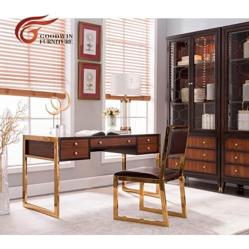 Modern study room furniture set study desk and chair Современный офисный стол и стул Bureau et chaise de bureau modernes WA512