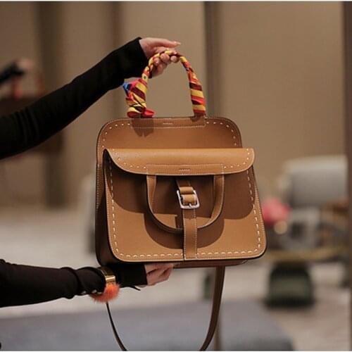 Genuine leather totes bag top leather hand stitches full grain leather crossbody bags real cow leather shoulder bags