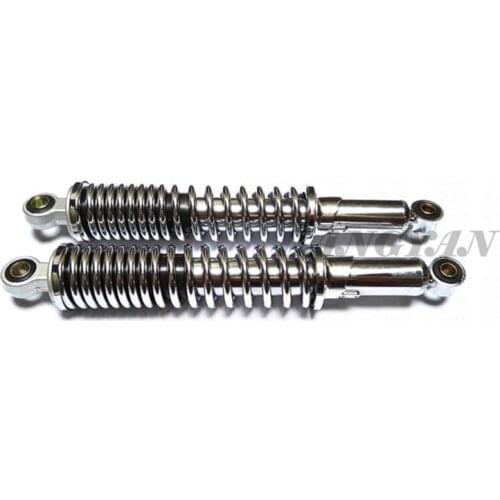 350mm Universal chrome Shock Absorbers for Honda/Yamaha/Suzuki/Kawasaki/Dirt bikes/Motorcycles and Quad/Harley