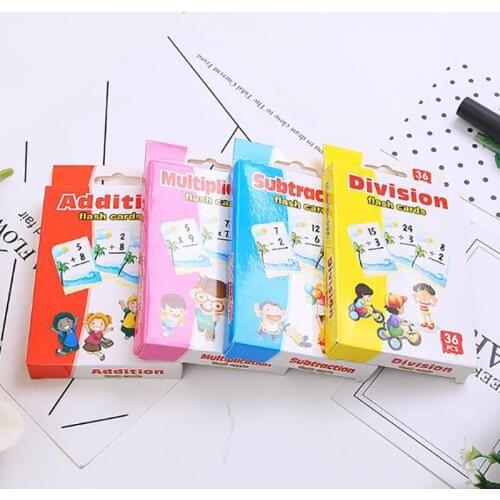 Children Learning Cards Mathematics Learning Flash Card Addition Subtraction Arithmetic Toy Montessori Materials Educational Toy