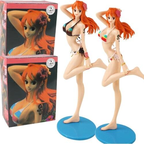 2 Colours Swimsuit Nami Pirate Figurine PVC Figure Collectible Model Toys Doll Gift 24CM