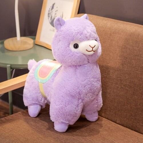 BOLAFYNIA Children plush stuffed toy Cute Alpaca Doll Pillow Grass Mud Horse baby kids Christmas birthday plush toy gift