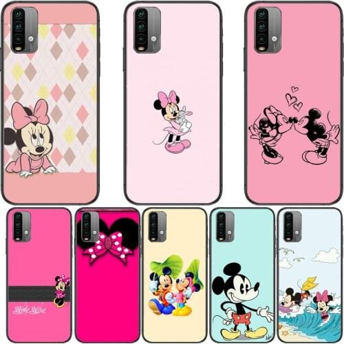 Disney Mickey Minnie Mouse Phone Case For XiaoMi Redmi 11 lite 9C 8A 7A Pro 10T 5G Anime Cover Mi 10 Ultra Poco M3 X3 NFC 8 SE