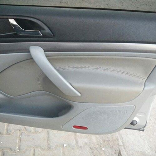 For Skoda Octavia 2007 2008 2009 2010 2011 2012 2013 2014 Front/Rear Pair Car Door Handle Armrest Panel Microfiber Leather Cover