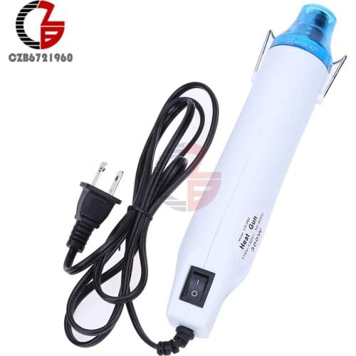 110V 300W Hot Air Gun Hand Hold Mini Heat Gun for Embossing Heat Tool US Plug
