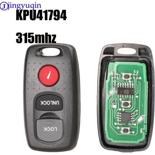 Jingyuqin 3B Remote Smart Car Key Fob 315MHZ for Mazda 3 2004-2008 for Mazda 6 2003 2004 2005 FCC ID: KPU41794