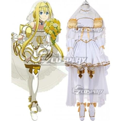 Sword Art Online Alicization War Of Underworld SAO Alice Dress Girls Party Halloween Adult Dress Cosplay Costume E001