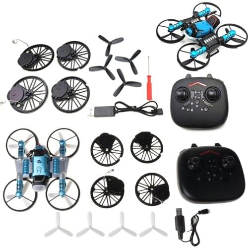 Land/Air Mode Flying High Speed Motorcycle One Key Switch Stunt 2.4G RC Drone Intelligent Kid Toy