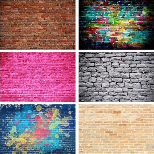 Lyavshi Wall Backdrops Old Brick Wall Cement Party Baby Child Pattern Portrait Photography Background Photocall Photo Studio