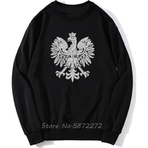 Poland Eagle Funny Hoodie Casual Men Pollover Sweatshirt Fleece Hoodies Streetwear Harajuku