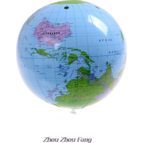 40CM Early Educational Inflatable Earth World Geography Globe Map Balloon Toy Beach Ball