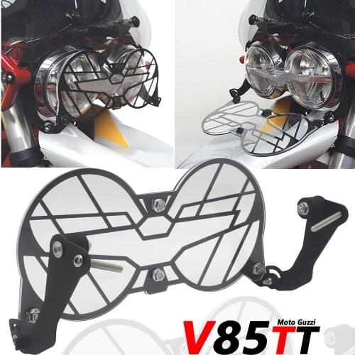For Moto Guzzi V85 TT NEW Motorcycle Folding Headlight Guard Protector Grill Double Protection V85TT