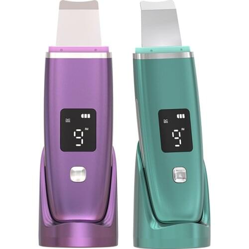 2021 NEW Ultrasonic Skin Scrubber Blackhead Remover Face Ion Deep Cleansing Skin Rejuvenation Peeling Shovel Machine