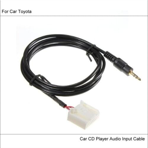 Original Plugs To AUX Adapter Connector For Toyota Reiz Highlander Land Cruiser Prado Car Audio Media Cable Data Music Wire